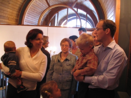 Famille invit�e : Jean-Charles P�rigny et sa conjointe M�lanie Houle, leurs enfants